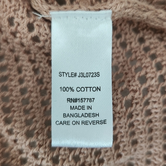 Ftc With Love Pointelle Knit Tank Dress. Nude. Size Medium. New. - Picture 8 of 10